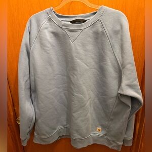 Carhartt womens Light Blue Crewneck Sweatshirt hoodie plus size 3x